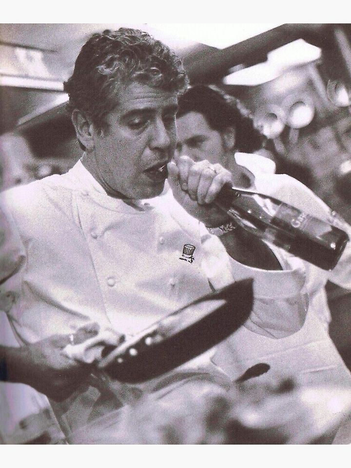 Cook And open Beer - anthony bourdain Premium Matte Vertical Poster