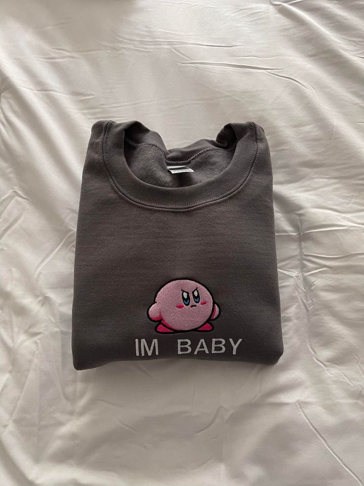 Kirby Im Baby Embroidered Sweatshirt