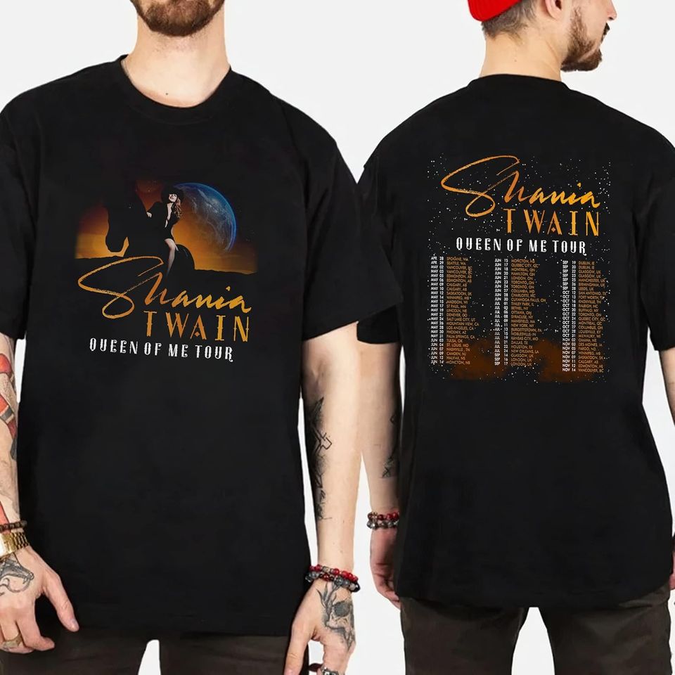 Shania Twain Queen Of Me Tour 2023 Vintage back Shirt