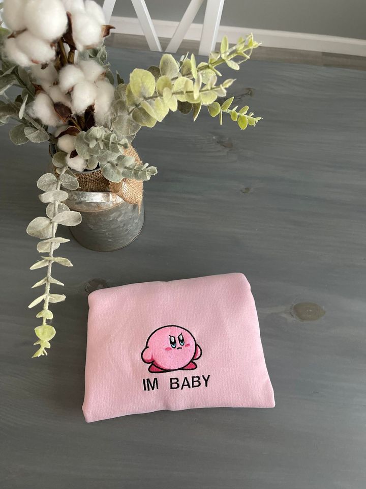 Kirby Im Baby Embroidered Sweatshirt