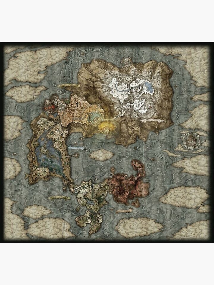 Elden Ring map Hi-res Premium Matte Vertical Poster