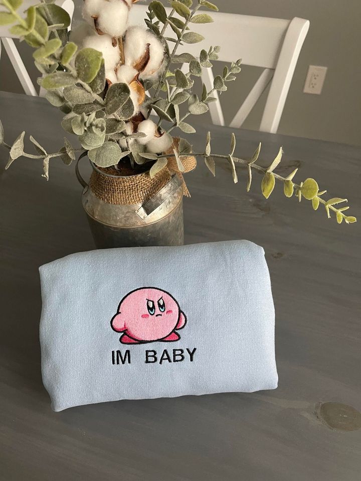 Kirby Im Baby Embroidered Sweatshirt