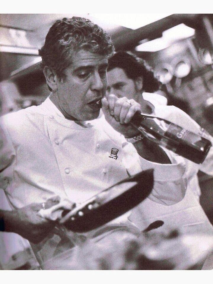 Cook And open Beer - anthony bourdain Poster Premium Matte Vertical Poster