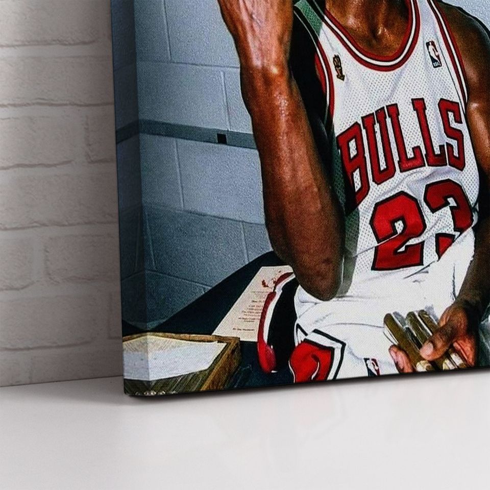 Michael Jordan Poster - Vintage Michael Jordan Cigar Photo