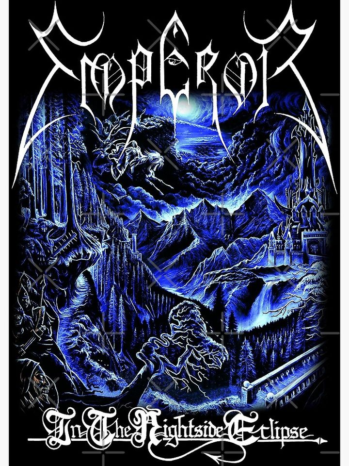 In The Nightside Eclipse by Emperor - Classic Old School Black Metal Premium Matte Vertical Poster