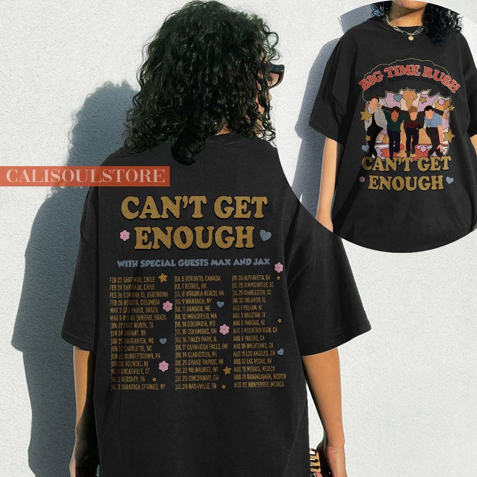 Big Time Rush Band Can't Get Enough Tour Shirt