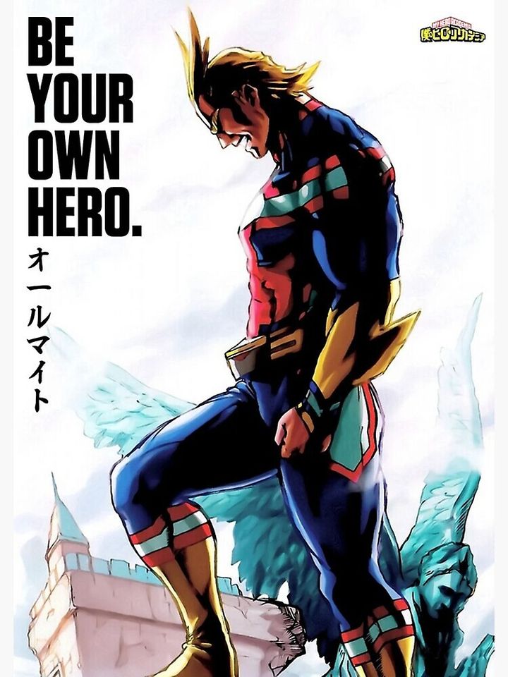 Hero Anime All Might Premium Matte Vertical Poster