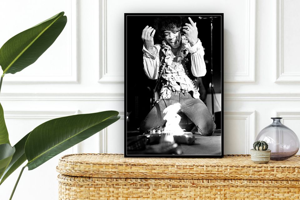 Jimi Hendrix vintage, wall decor, gifts, home decor Poster
