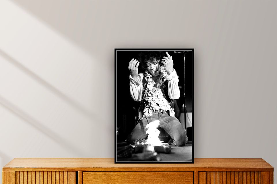 Jimi Hendrix vintage, wall decor, gifts, home decor Poster