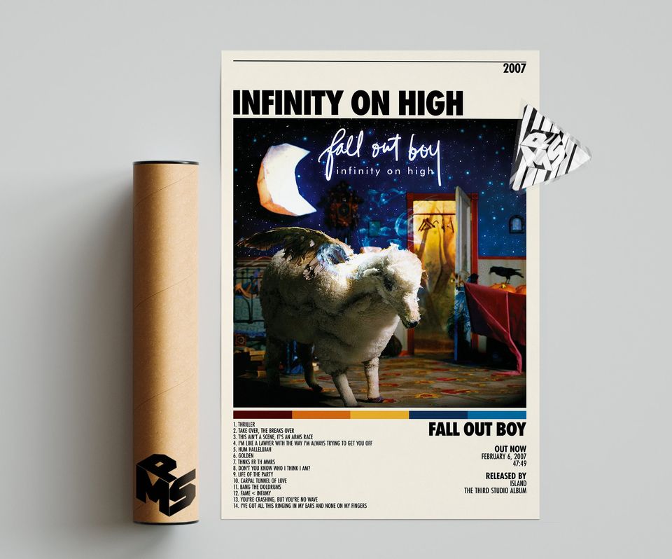 Fall Out Boy Poster | Infinity on High Poster | Fall Out Boy Tracklist