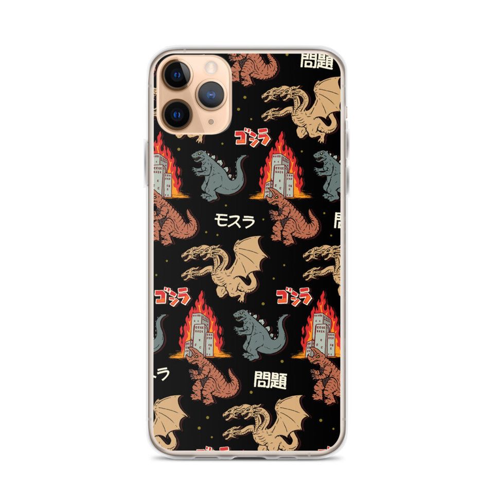 god zilla And Friends Japanese Monsters iPhone Case