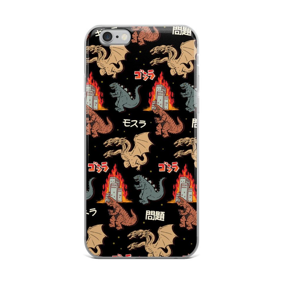 god zilla And Friends Japanese Monsters iPhone Case