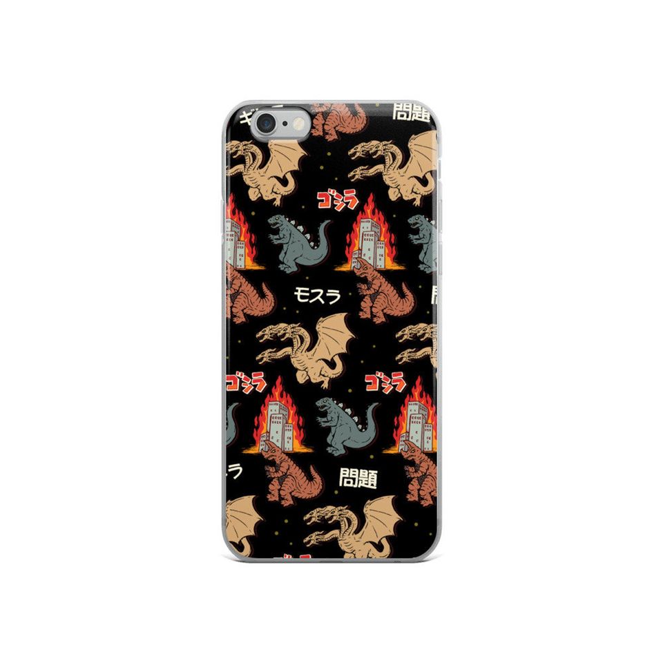 god zilla And Friends Japanese Monsters iPhone Case
