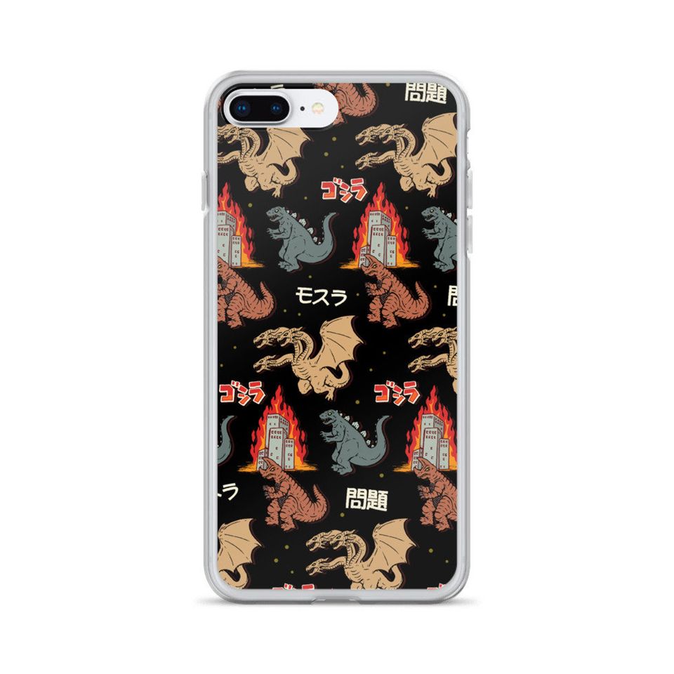 god zilla And Friends Japanese Monsters iPhone Case
