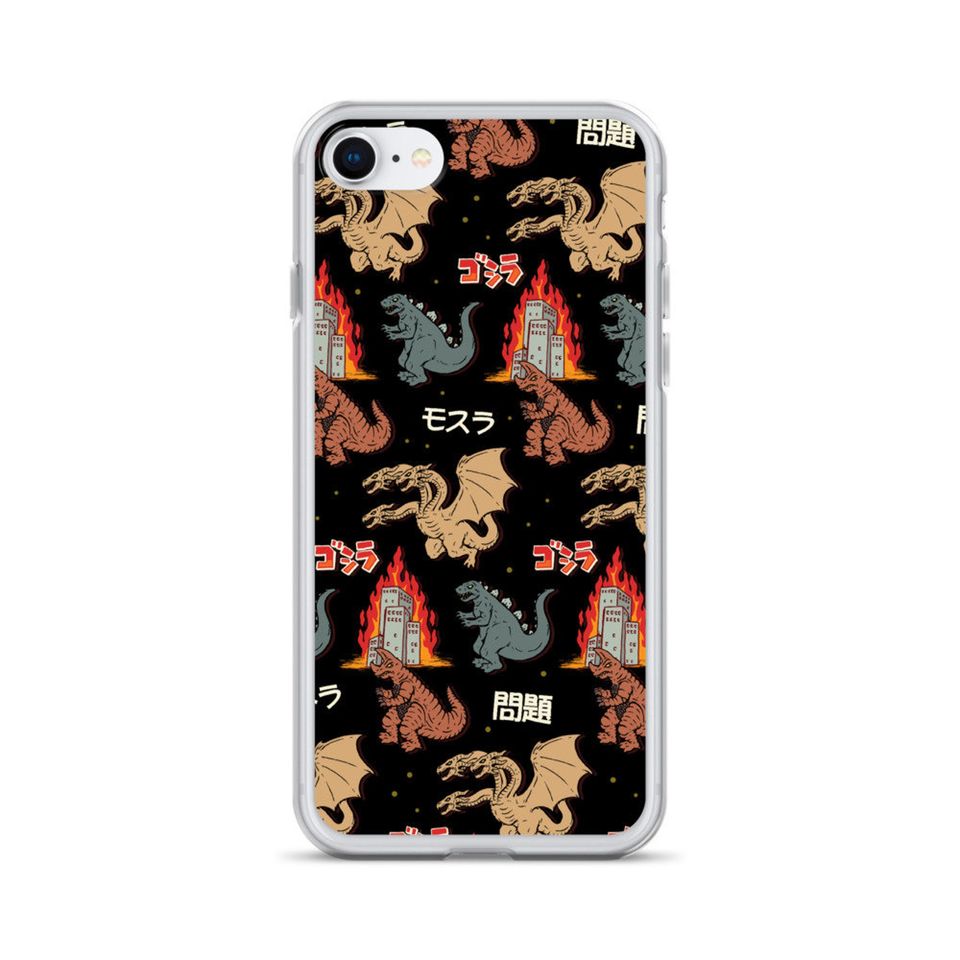 god zilla And Friends Japanese Monsters iPhone Case