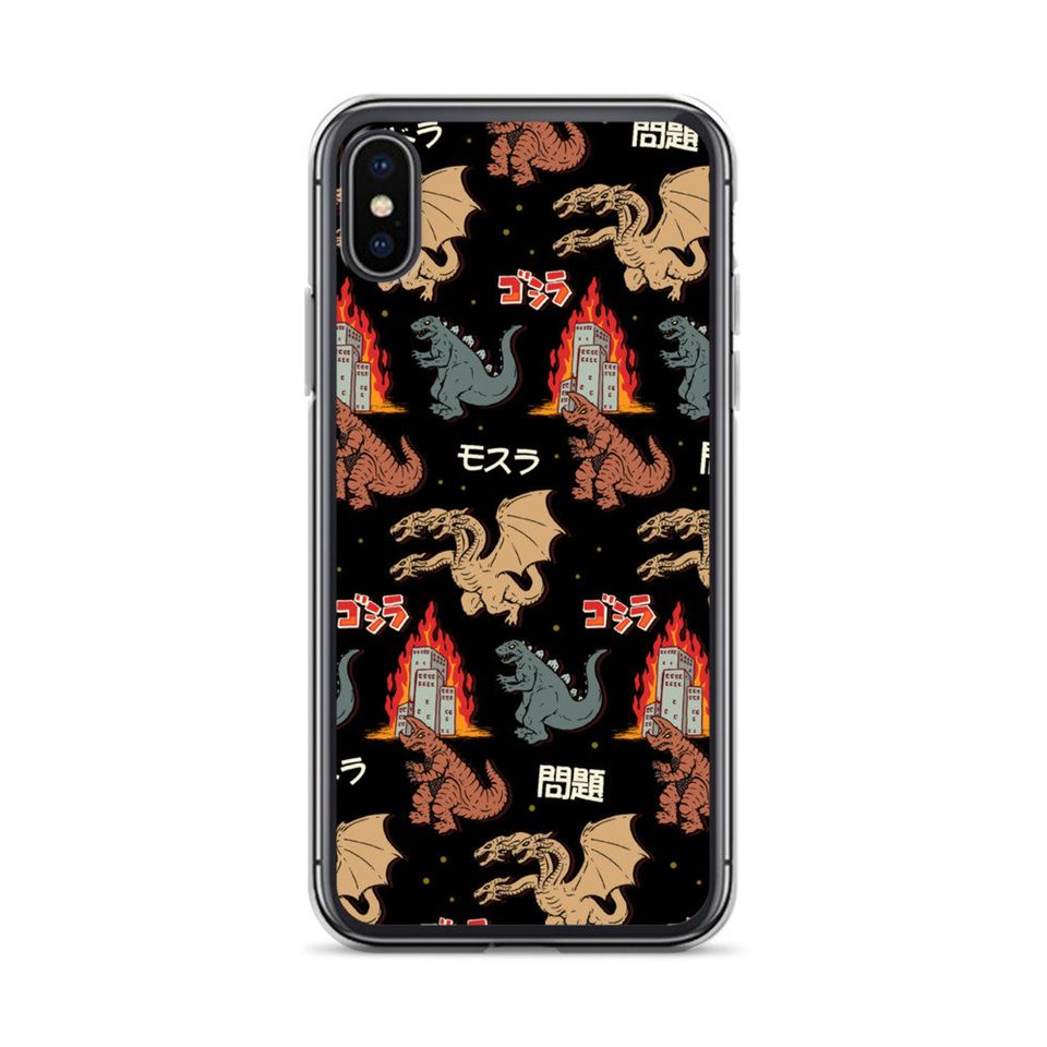 god zilla And Friends Japanese Monsters iPhone Case