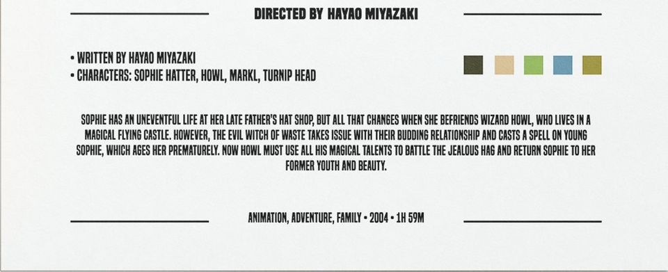 Howl's Moving Castle Poster