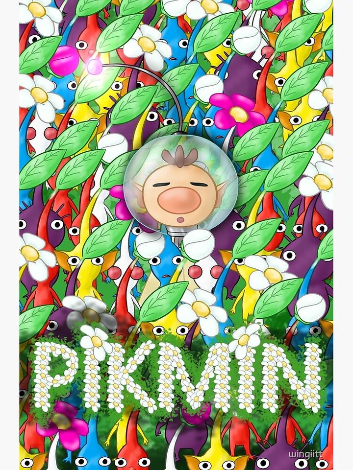 PIKMIN - Crowded Olimar Premium Matte Vertical Poster