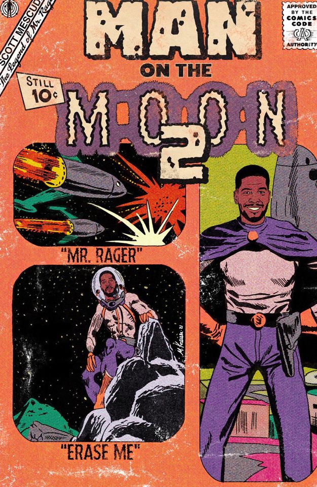 Man on the Moon 2 - Hip Hop Comic Poster/Print