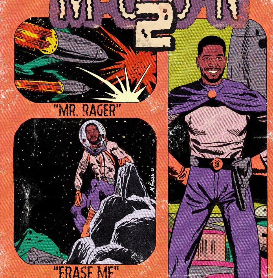 Man on the Moon 2 - Hip Hop Comic Poster/Print
