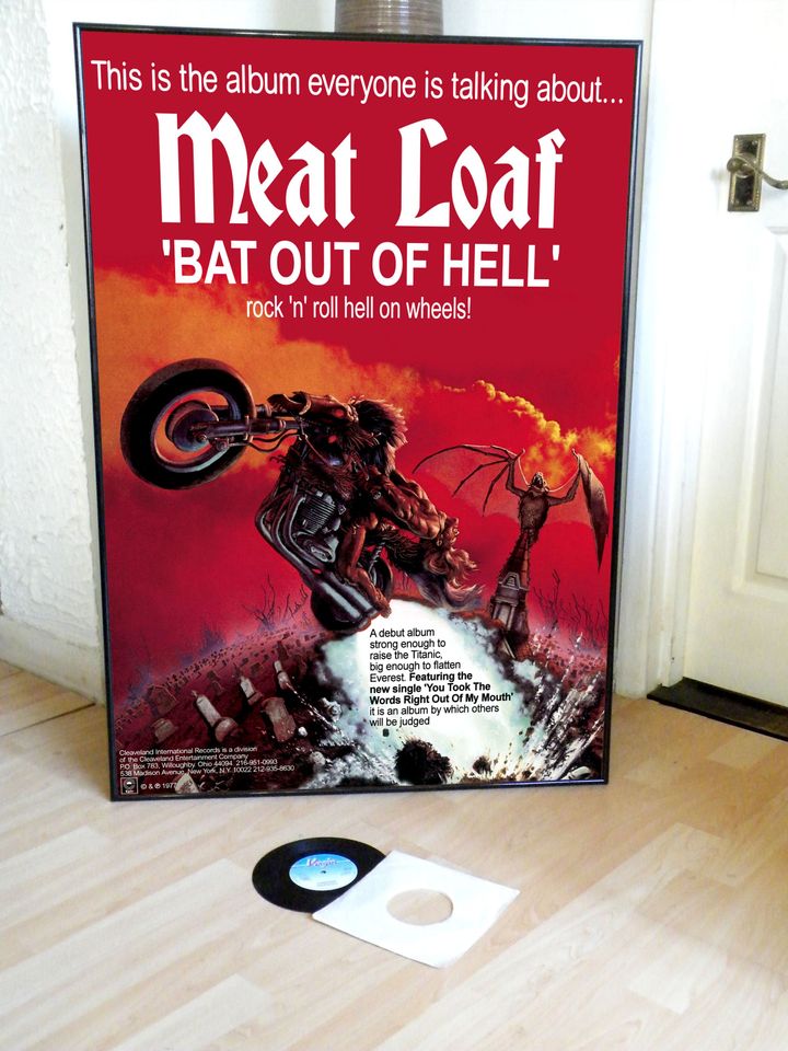 MEATLOAF Bat Out Of Hell promotional poster