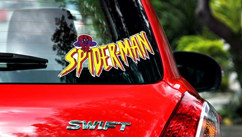 Spiderman 90's Logo  Sticker / Vinyl