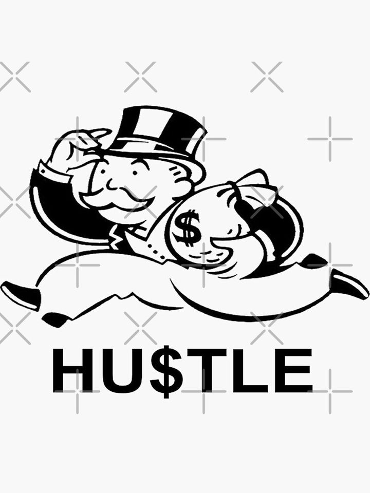 MONOPOLY MAN - HUSTLE Premium Matte Vertical Poster