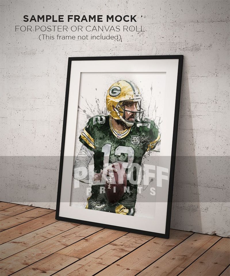 Aaron Rodgers Poster, Green Bay Packers