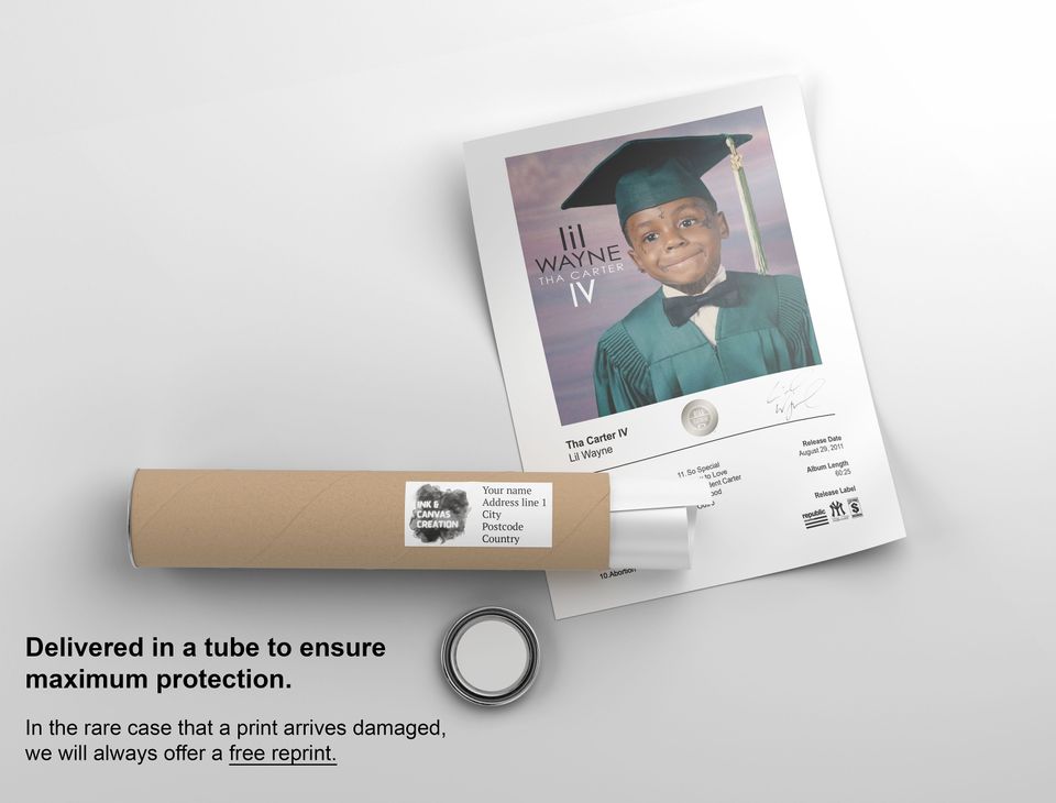 Lil Wayne Poster - Tha Carter IV Album Cover Poster