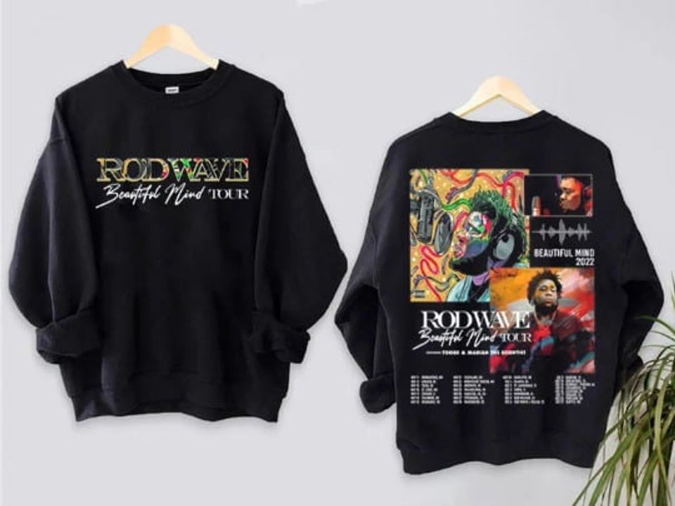 Rod Wave Beautiful Mind 2022 2023 Tour Shirt