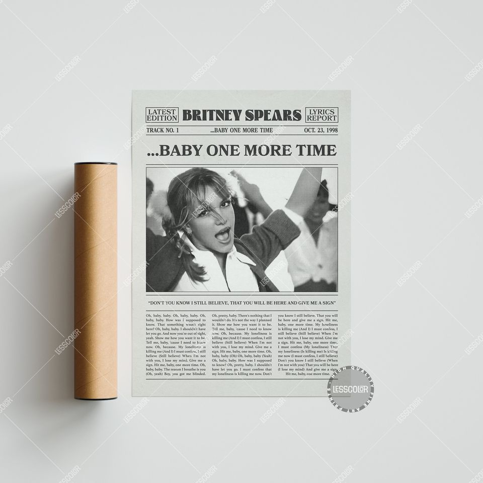 Britney Spears Poster, Baby One More Time Poster