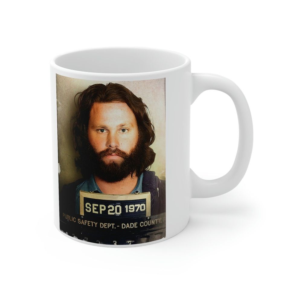 Jim Morrison Mugshot Coffee Mug