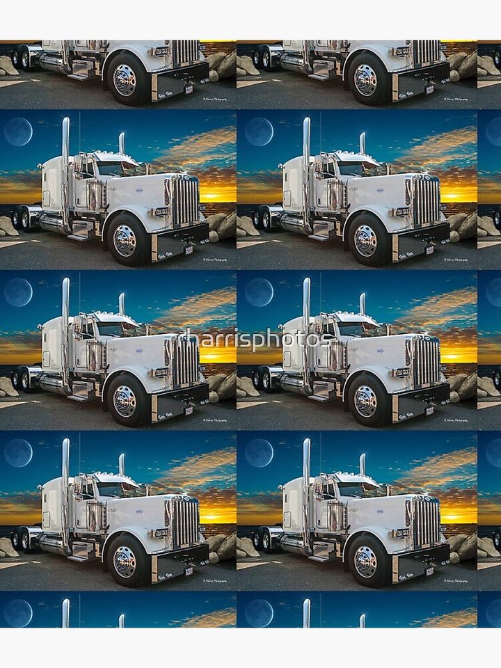 Nice White Peterbilt Backpack