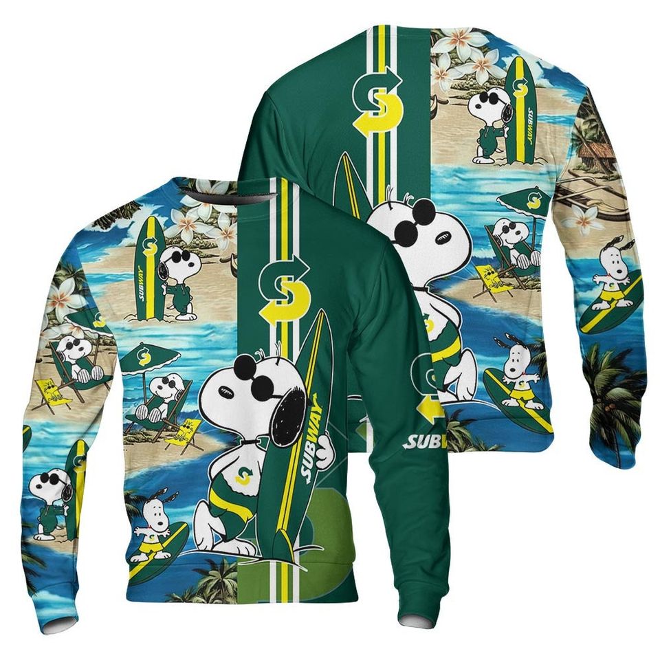 SubWay Food Beach Hawaiian Shirts