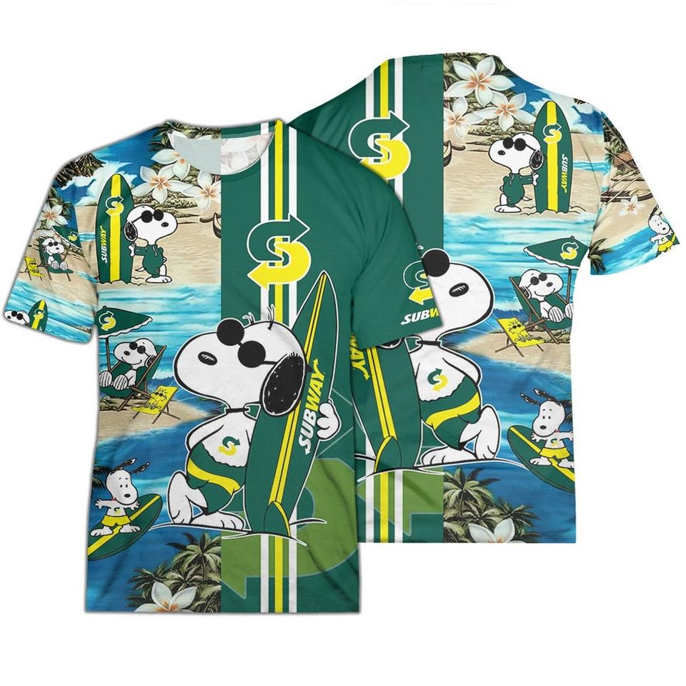 SubWay Food Beach Hawaiian Shirts