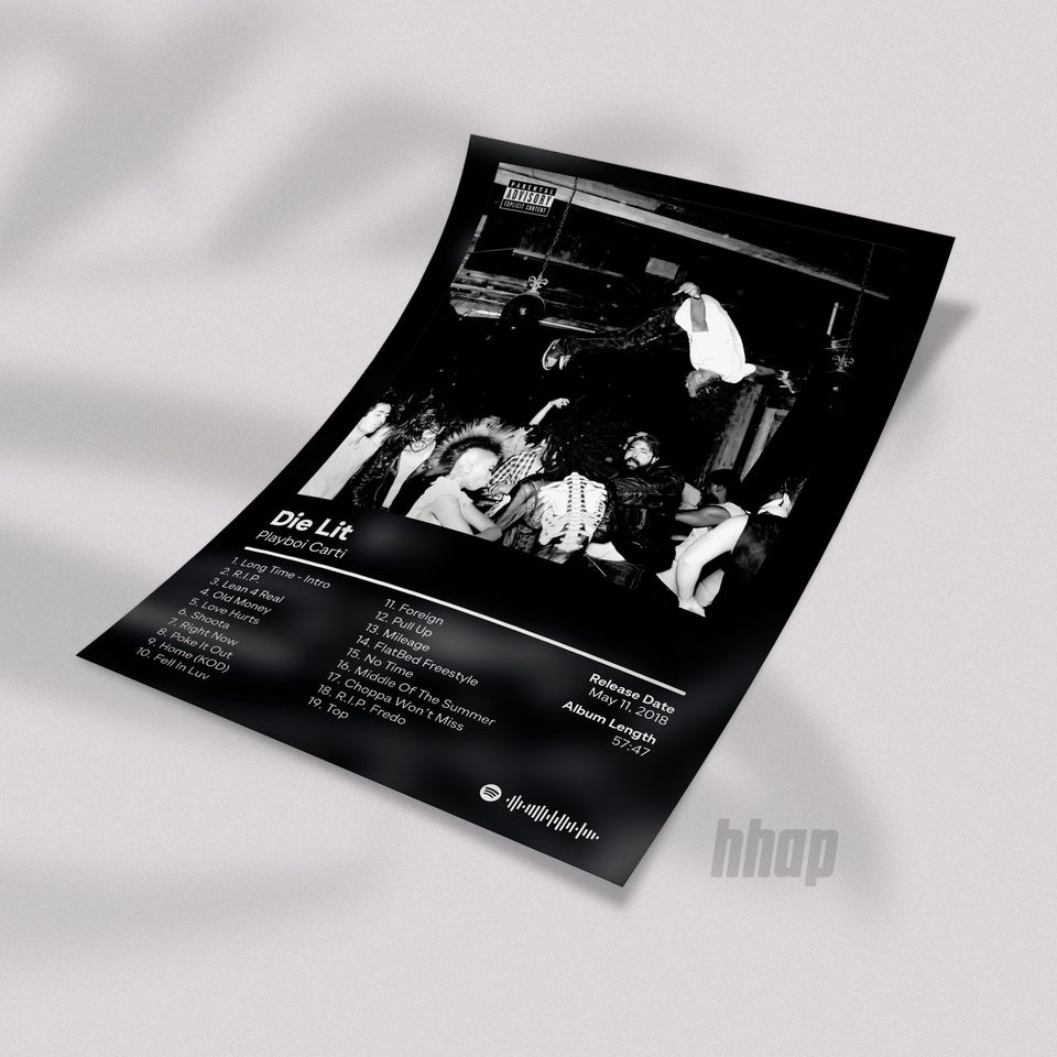 Playboi Carti - Die Lit -Album Poster