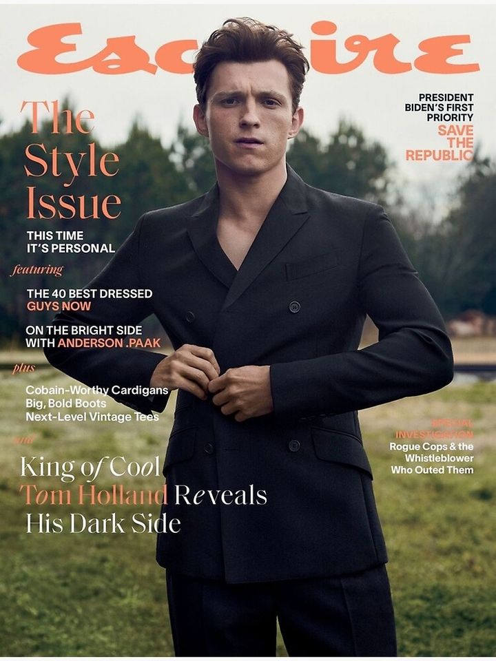 Tom Holland Esquire Cover Premium Matte Vertical Poster
