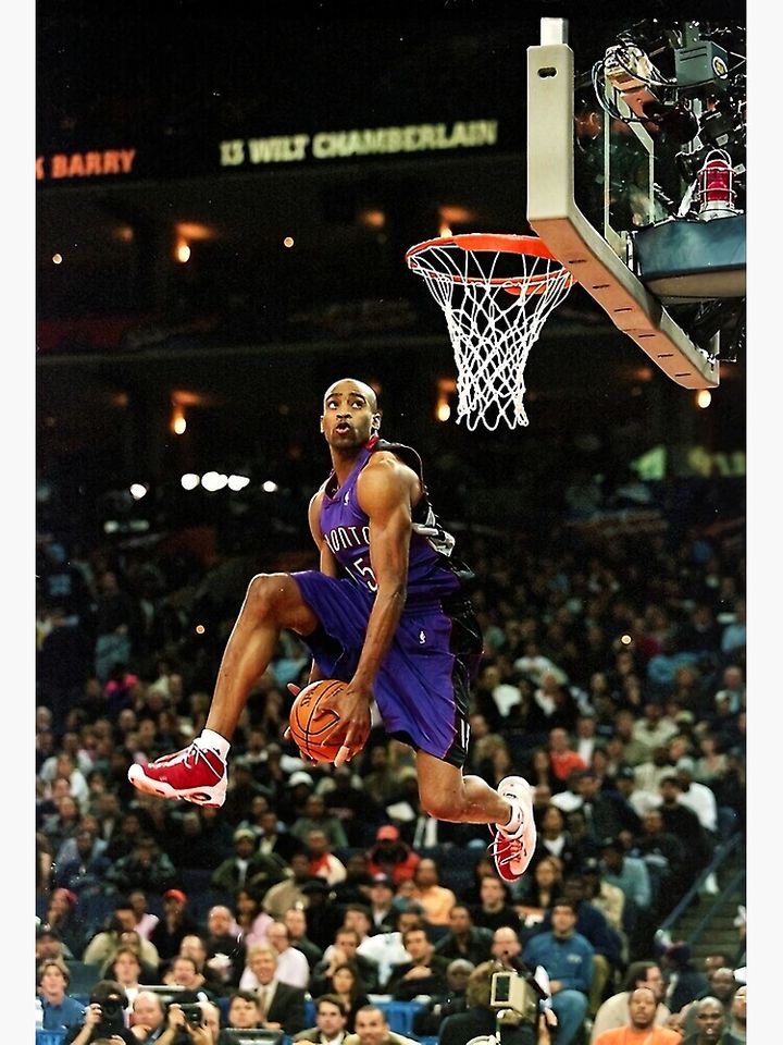 Vince Carter Jump Dunk Premium Matte Vertical Poster