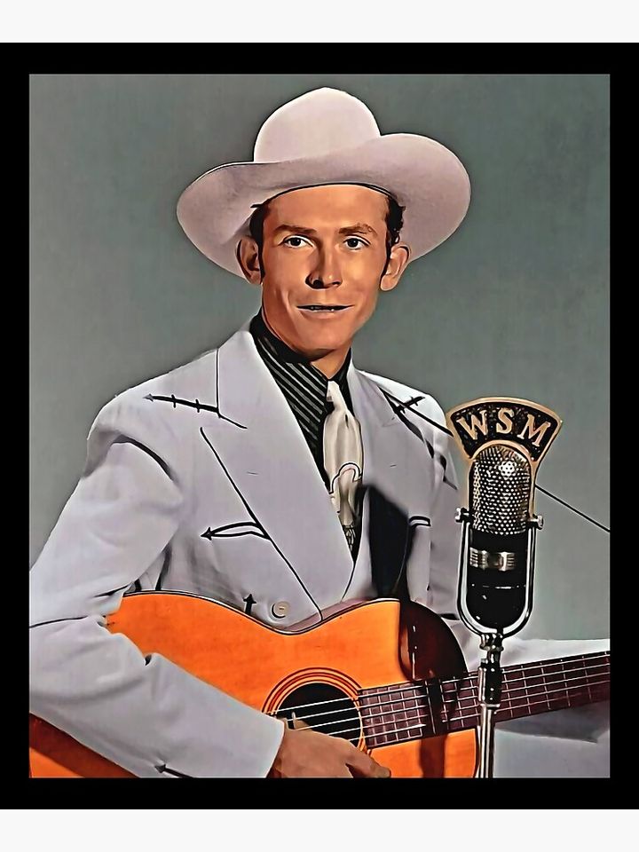 Classic country music-Hank Williams Premium Matte Vertical Poster