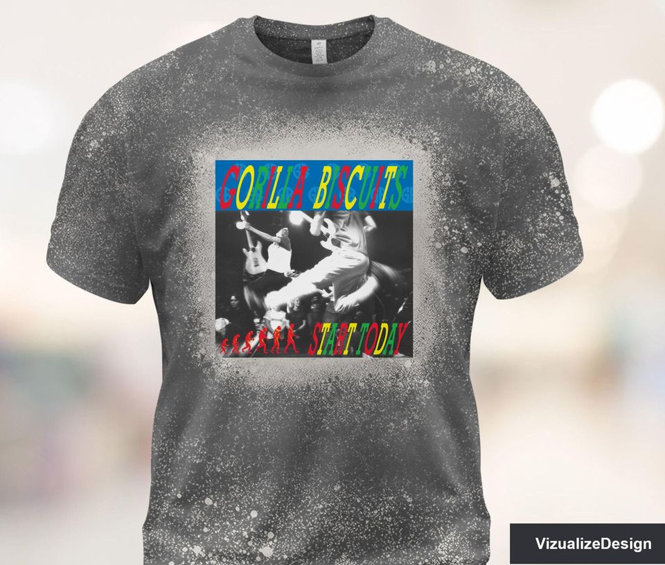 Gorilla Biscuits - Start Today Bleached 3D T shirt