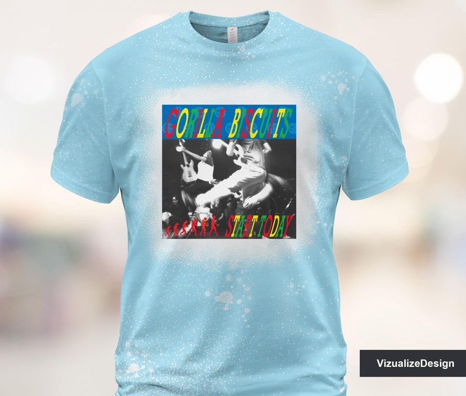 Gorilla Biscuits - Start Today Bleached 3D T shirt