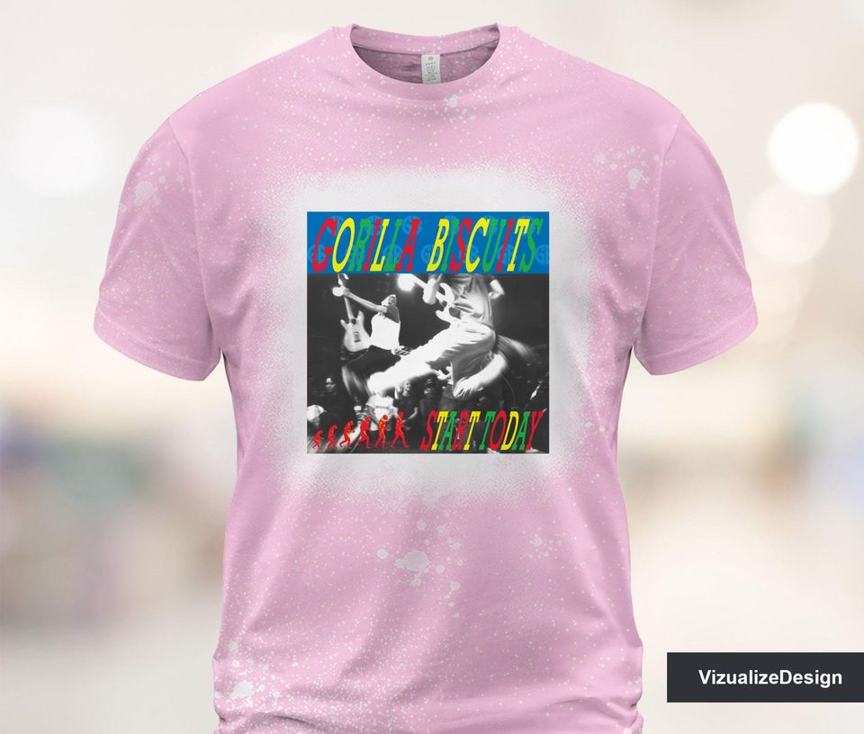 Gorilla Biscuits - Start Today Bleached 3D T shirt