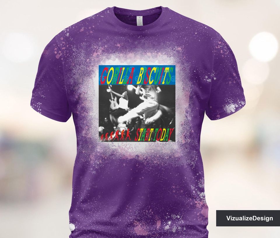 Gorilla Biscuits - Start Today Bleached 3D T shirt