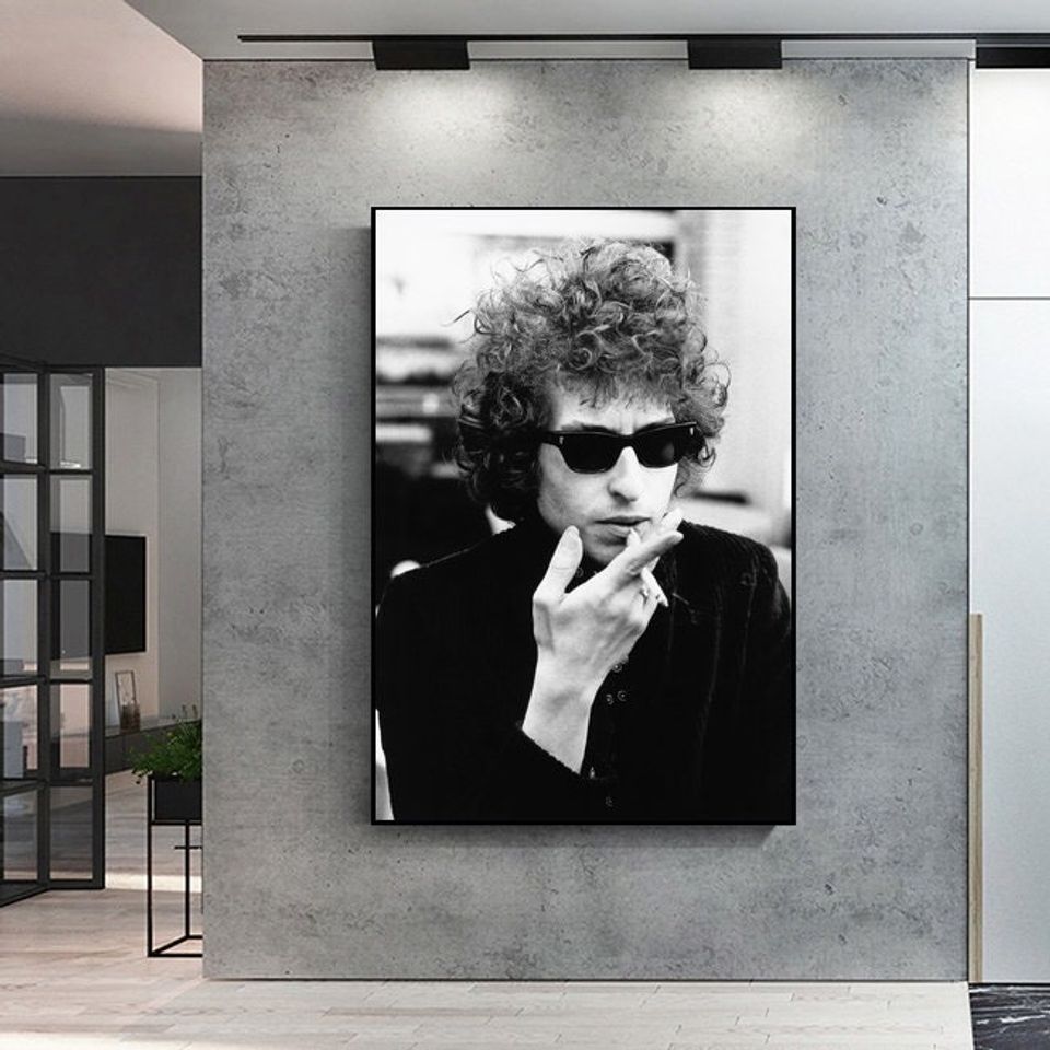 Bob Dylan Poster, Retro Music Poster