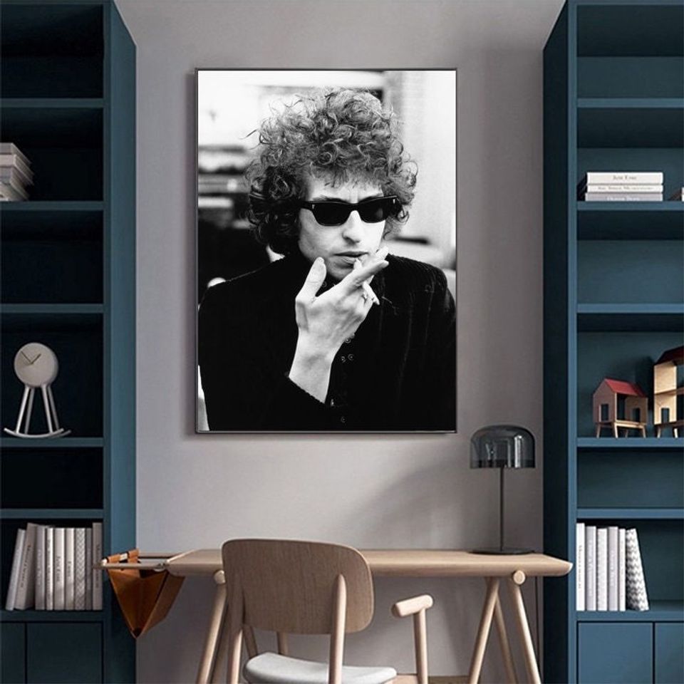 Bob Dylan Poster, Retro Music Poster