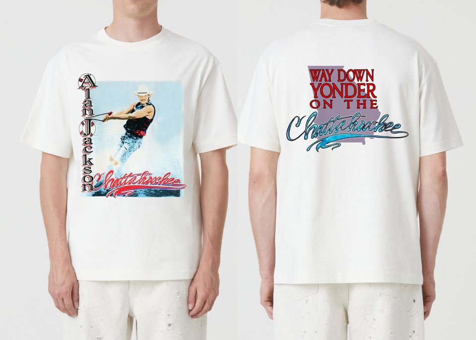 1992 Alan Jackson Way Down Yonder On The Chattahoochee T- Shirt, Alan Jackson Tee