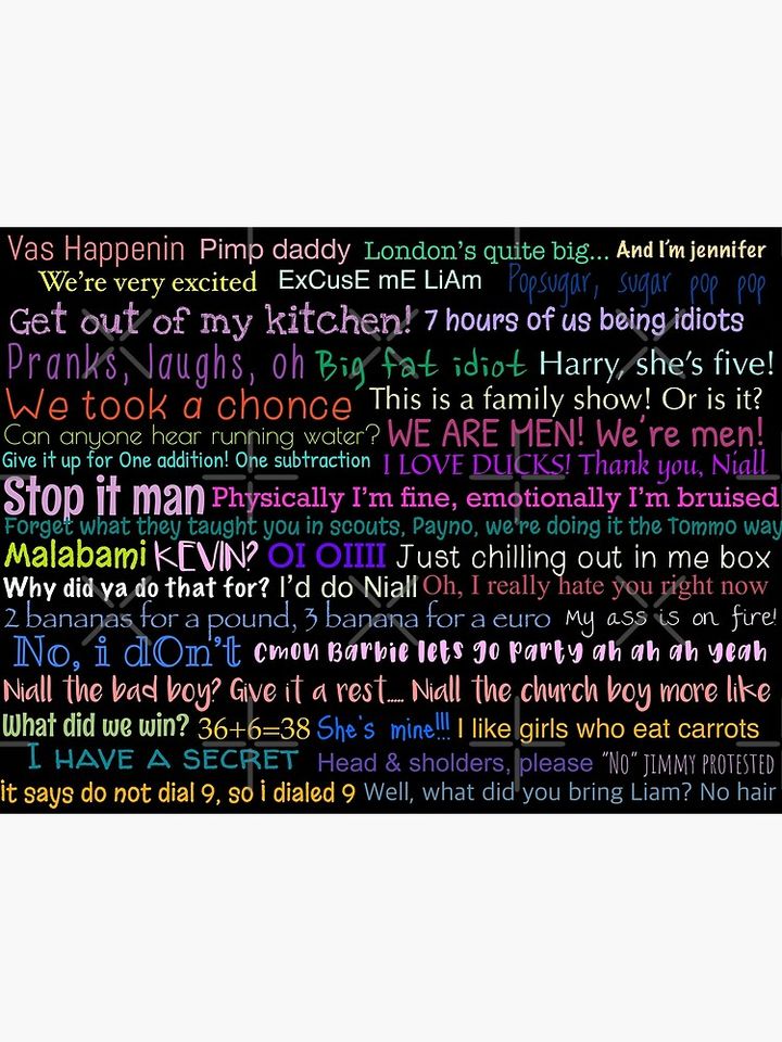 One direction Quotes Premium Matte Vertical Poster