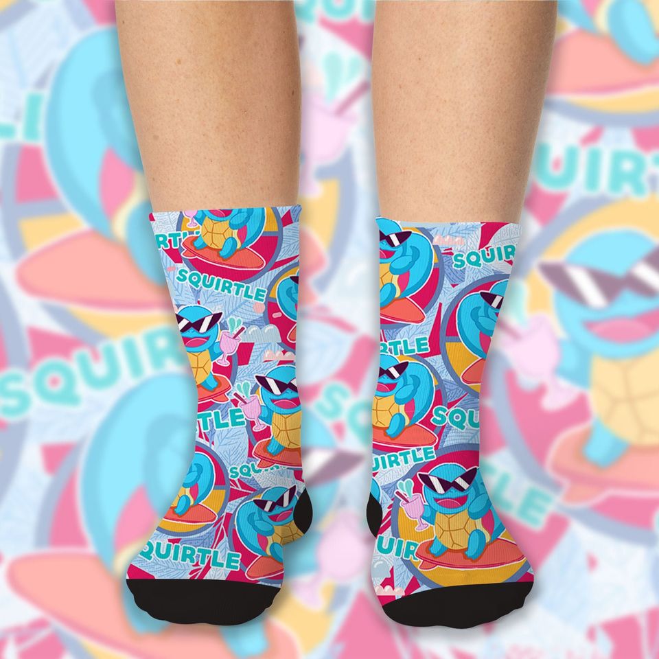 Squirtle Fun Ice Blue Pattern Hawaiian shirt, Anime