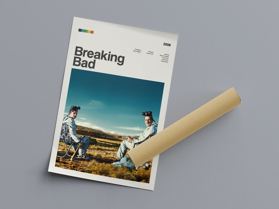 Breaking Bad Tv Series Poster, Modern Tv Series Poster