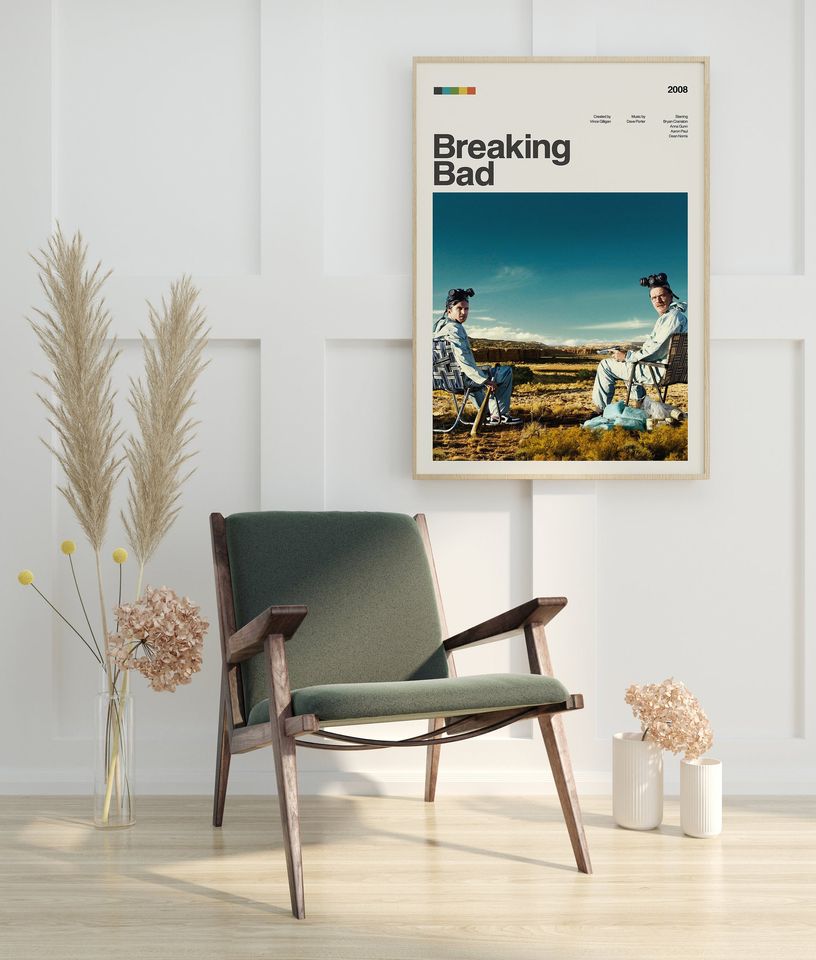 Breaking Bad Tv Series Poster, Modern Tv Series Poster
